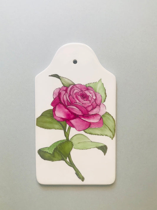 Hand painted chopping board Tagliere Rosa