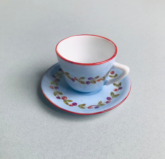 Hand painted coffee cup -Tazzina miniatura